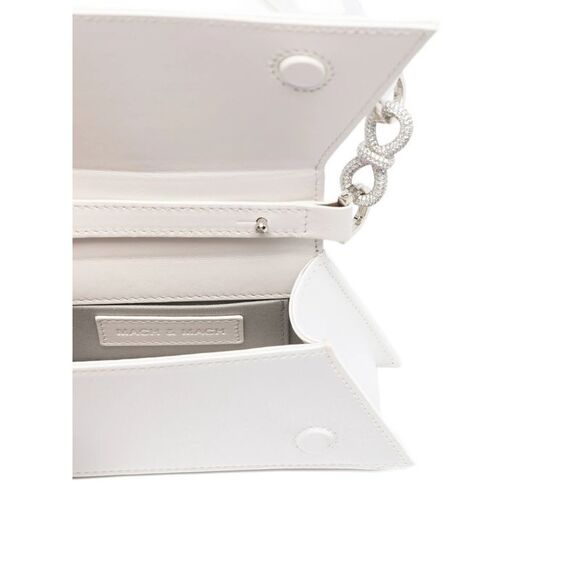 Mach & Mach White Mini Bags Women - Picture 3 of 5